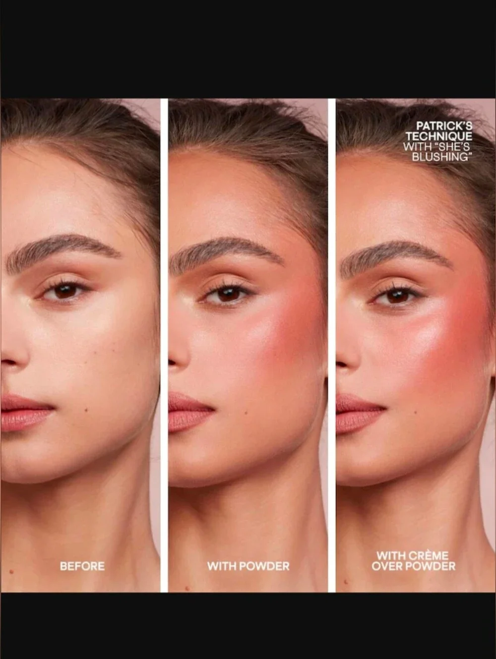 PATRICK TA Double-Take Crème & Powder Blush Duo:Color-She's a Doll-New